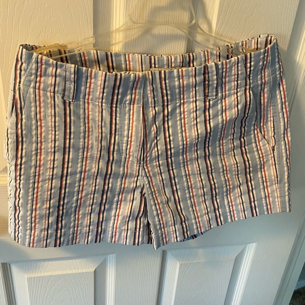 Vineyard Vines Blue and Pink Bermuda Shorts Lightweight Striped
